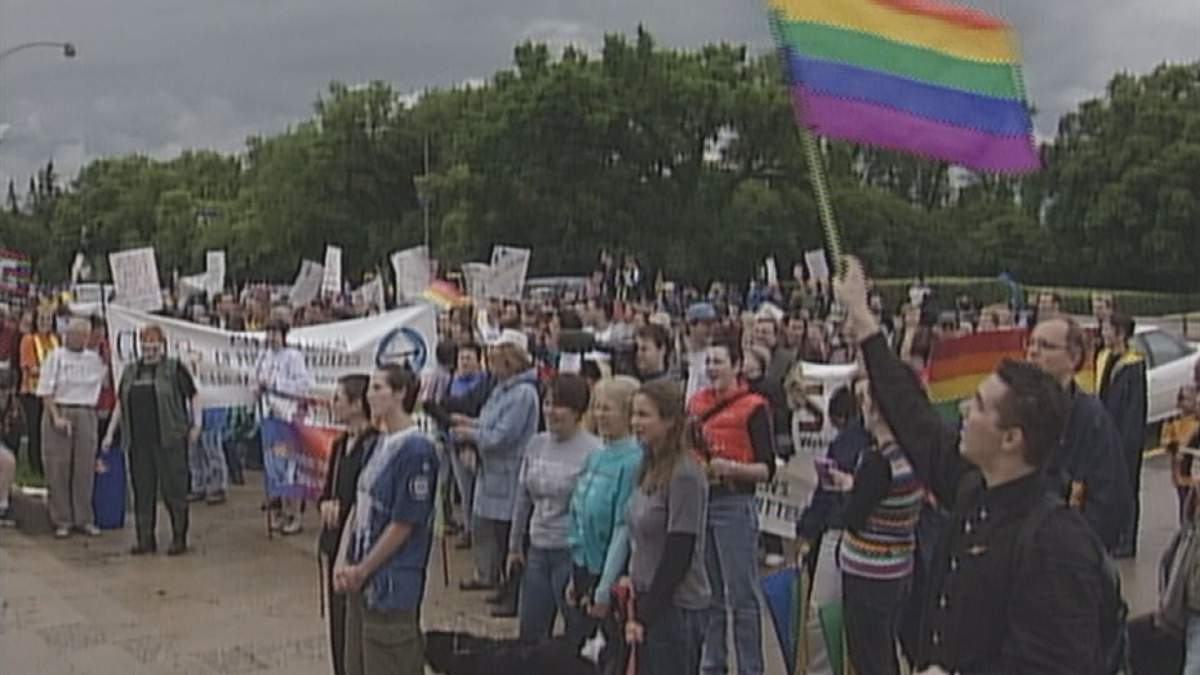 The Regina Pride Parade from around the year 2000.
