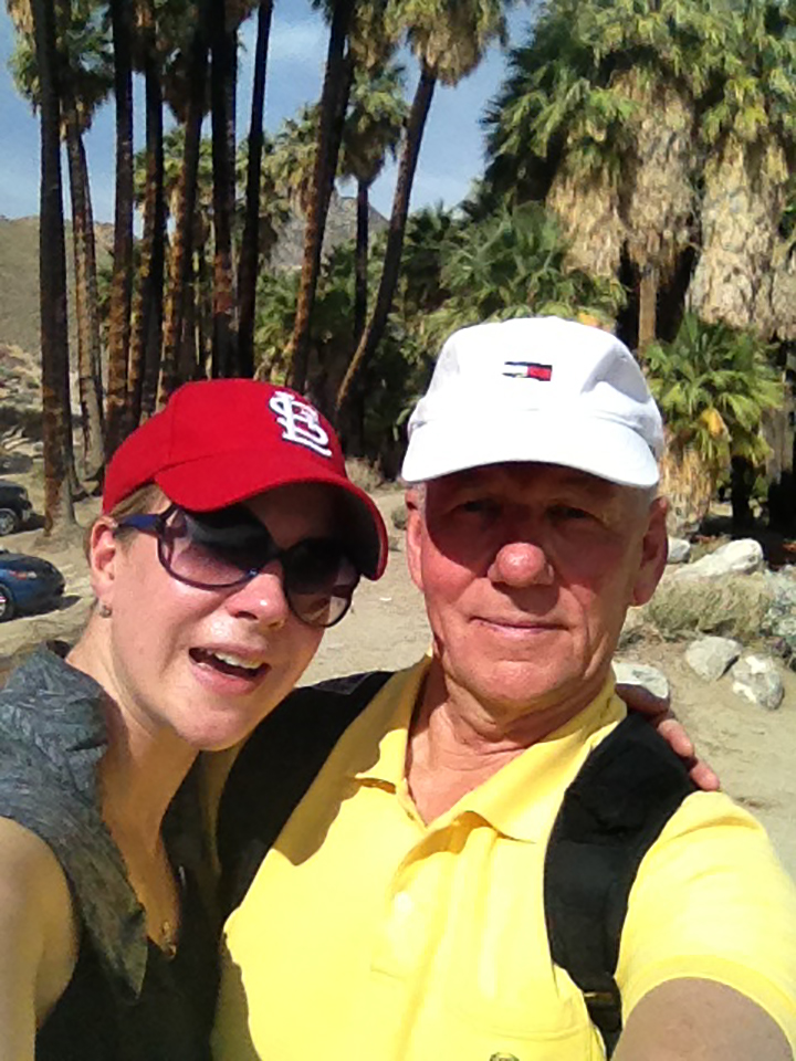 Robin Stickley and her dad.