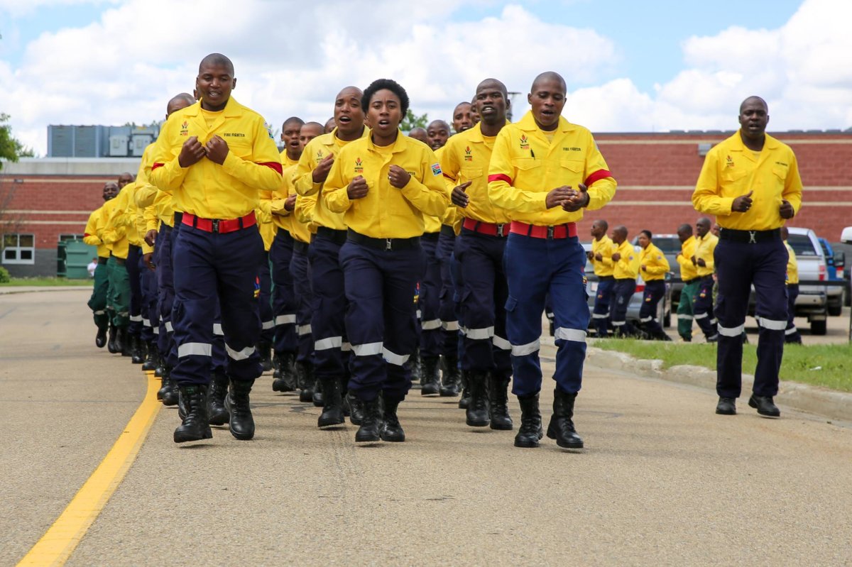 There are 300 firefighters from South Africa in Alberta to help fight the Fort McMurray wildfire.