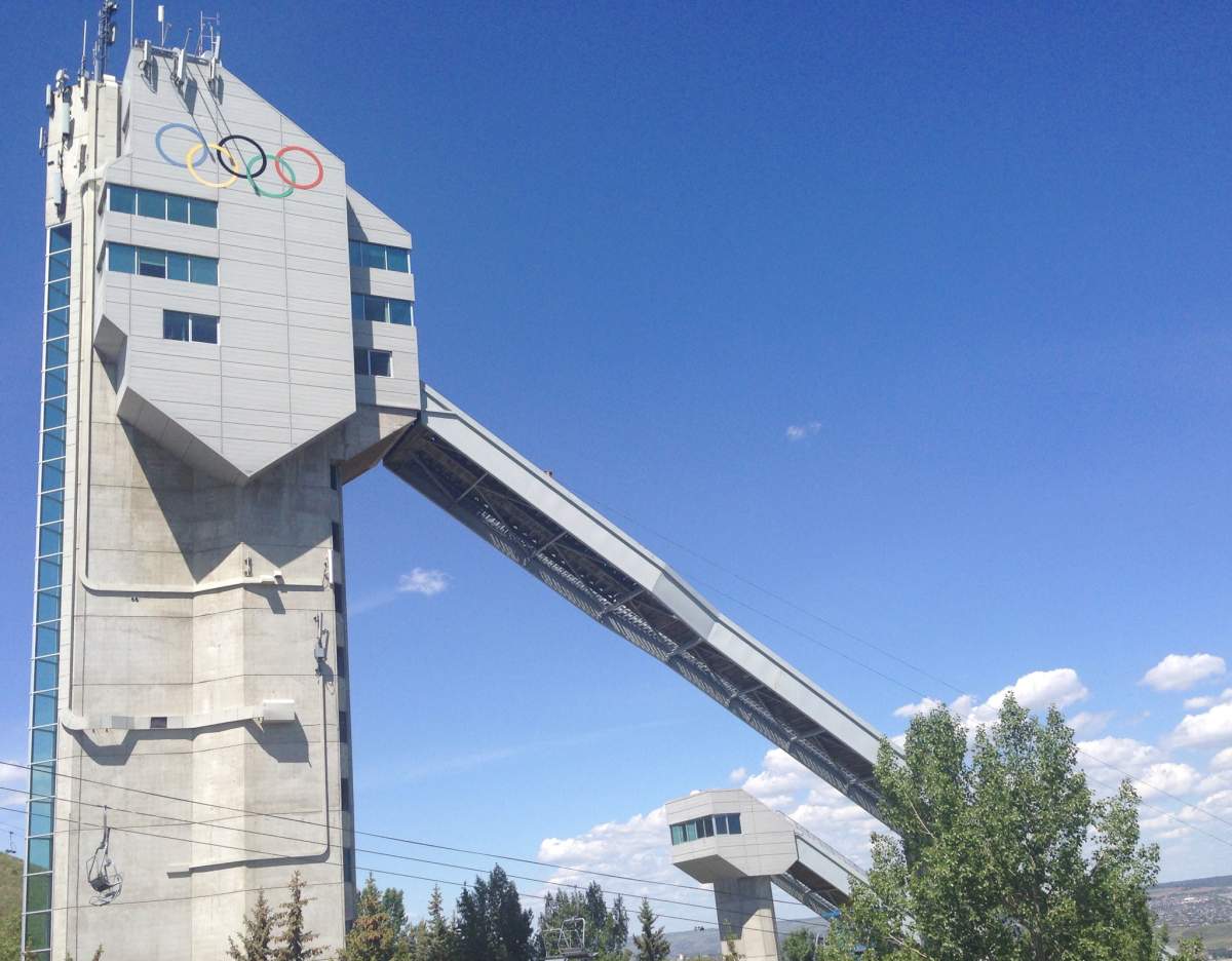 Ski Jump at Canada Olympic Park, Calgary. 