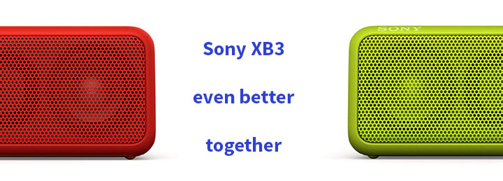 The Sony XB3 Bluetooth 24-hour battery speaker can pair for the best portable stereo