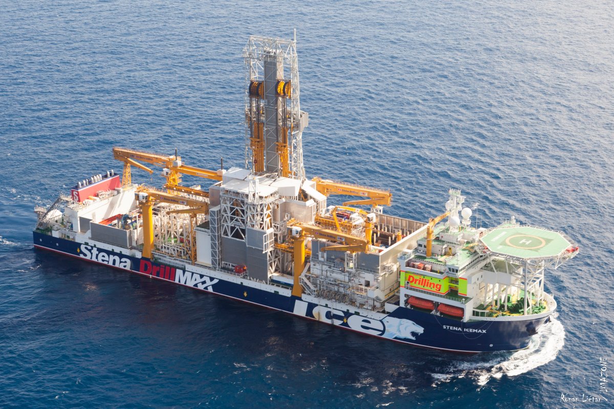 The Stena IceMAX offshore drilling rig is pictured here. 