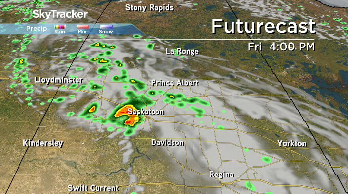 Thunderstorms possible in the afternoon on Canada Day.