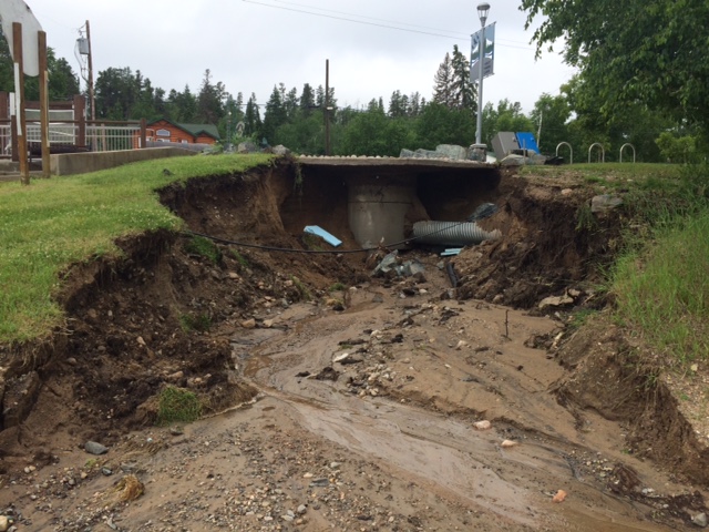 West Hawk Lake storm damage.