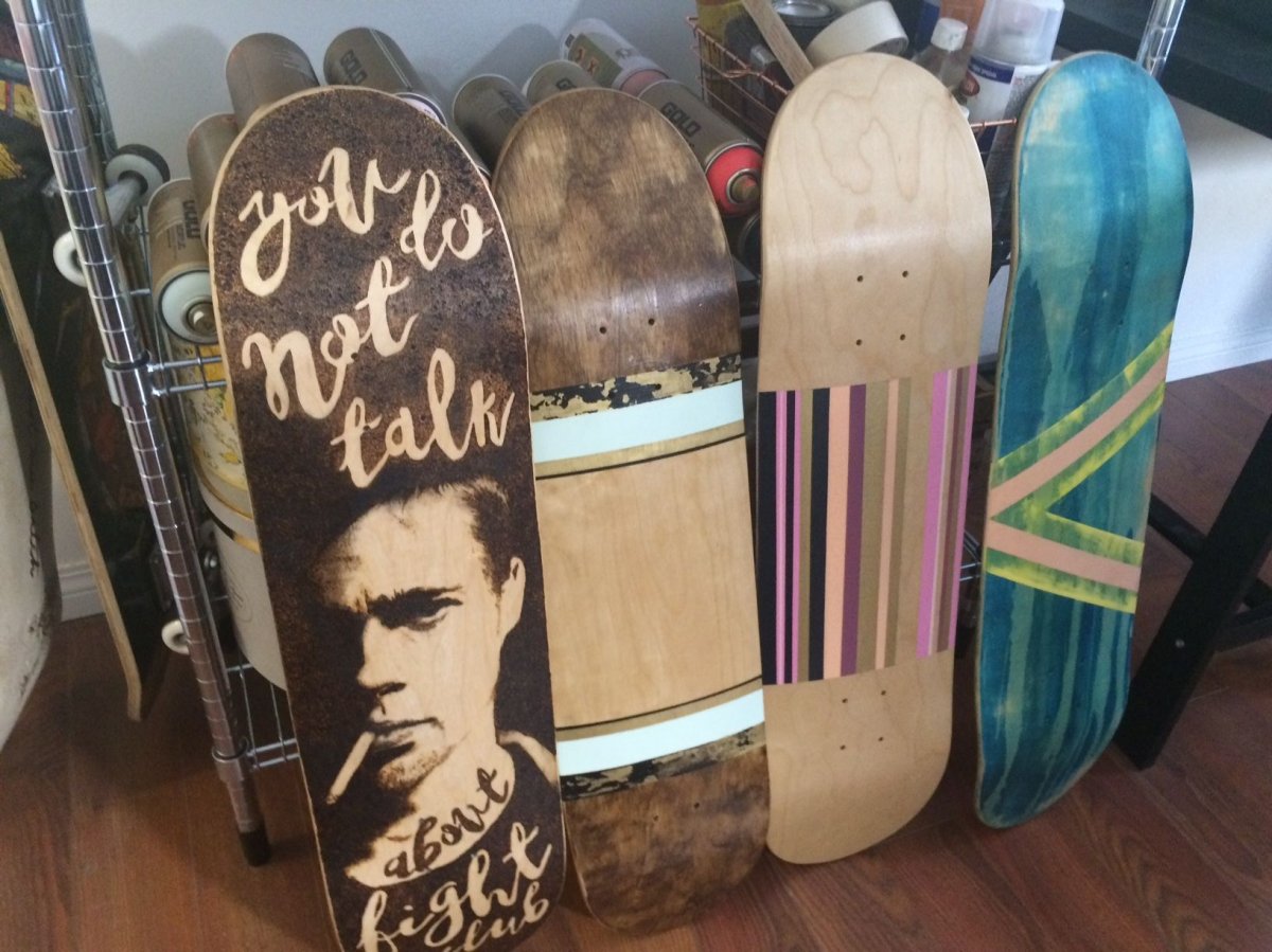 Beauty and the board: Alberta artist designs skateboards to attract ...