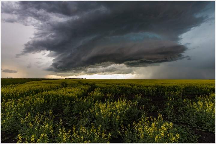 Photo of Monday's thunderstorm taken in the Headingley area.
