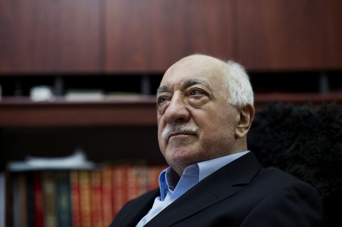 In this March 15, 2014 file photo, Turkish Muslim cleric Fethullah Gulen, sits at his residence in Saylorsburg, Pa.
