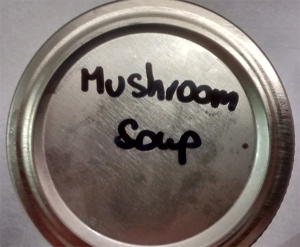 Recalled mushroom soup from Verano Food Purveyors. 