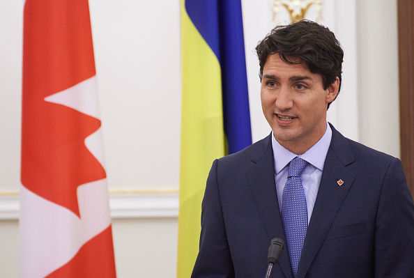 Prime Minister of Canada Justin Trudeau speaks during his meeting with Ukrainian President Petro Poroshenko in Kyiv, Ukraine, 11 July 2016.