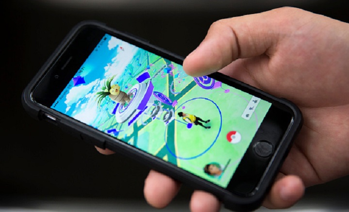 A Pokémon Go player uses the mobile app in Japan.