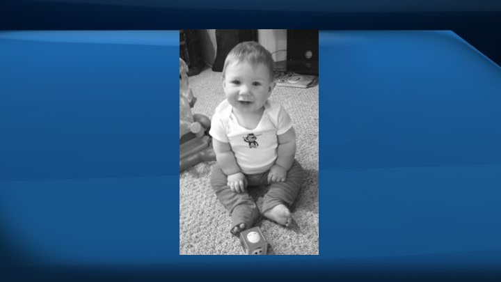 Lethbridge police say nine-month-old Austin Lucas Wright died of blunt force trauma, not consistent with a fall.