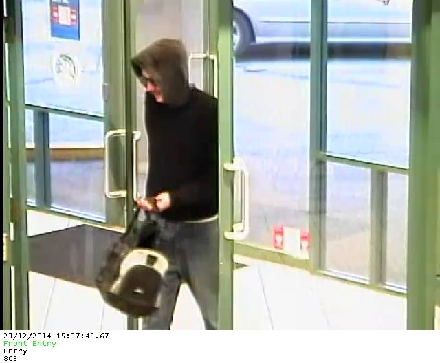 The man who robbed a Kelowna bank in December, 2014.
