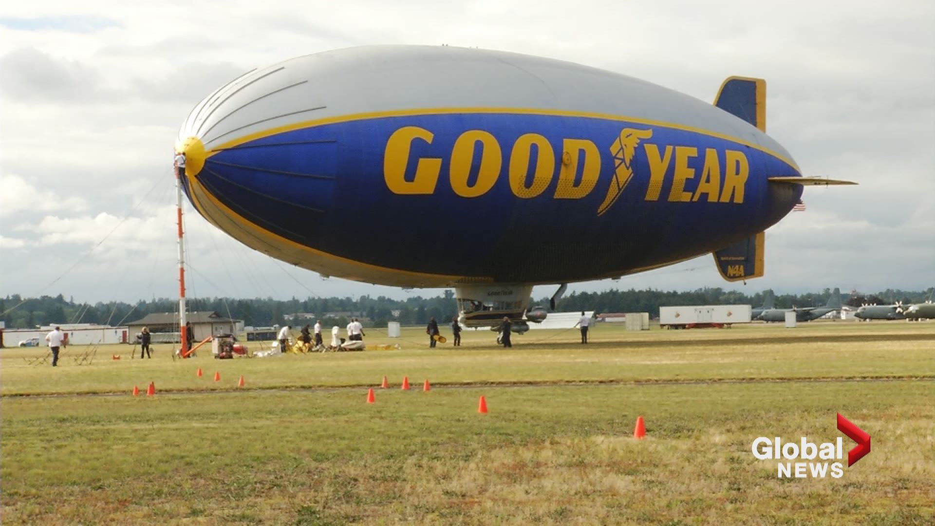 WATCH: Goodyear Blimp Makes A Return To Canada - BC | Globalnews.ca