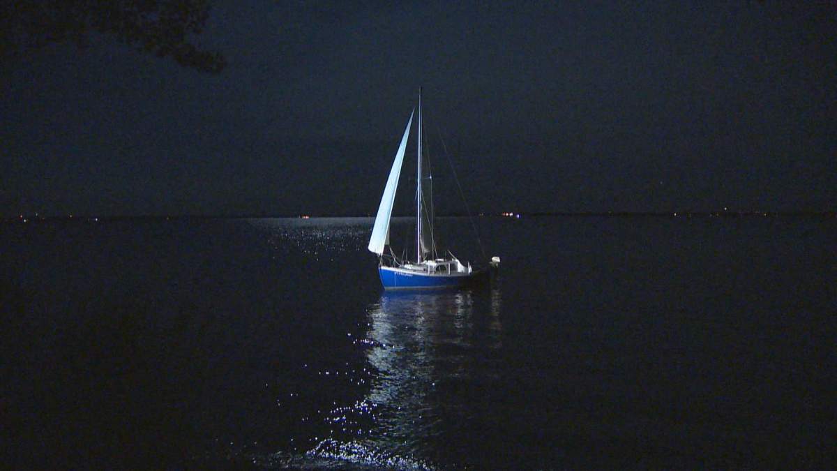 Pierre Lajeunesse, 40, disappeared after jumping off this boat into Lac Saint-Louis, Tuesday, July 19, 2016.