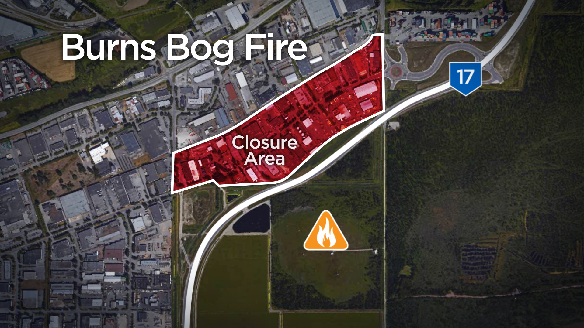 Significant progress made fighting Burns Bog fire; 60 contained