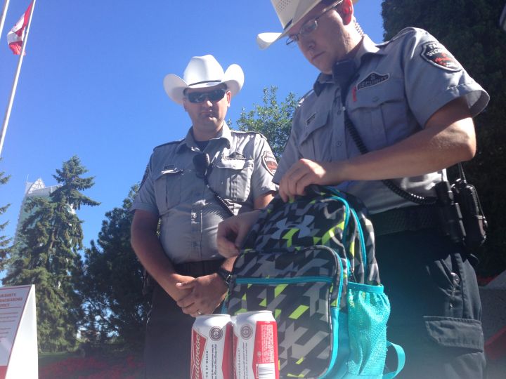 Calgary Stampede bag checks
