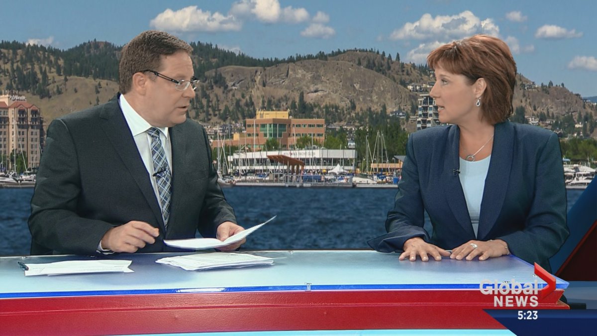B.C. Premier Christy Clark did an extensive interview with Global Okanagan's Rick Webber during the 5 p.m. newscast on Tuesday. 