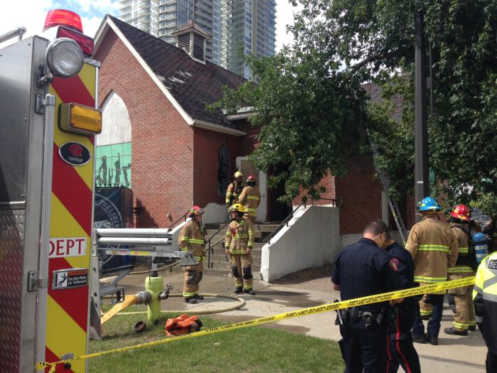Suspected arson at historic Baptist church