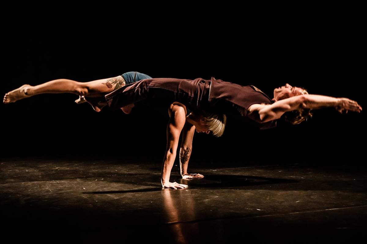 Performers with Montreal's Complètement Cirque.