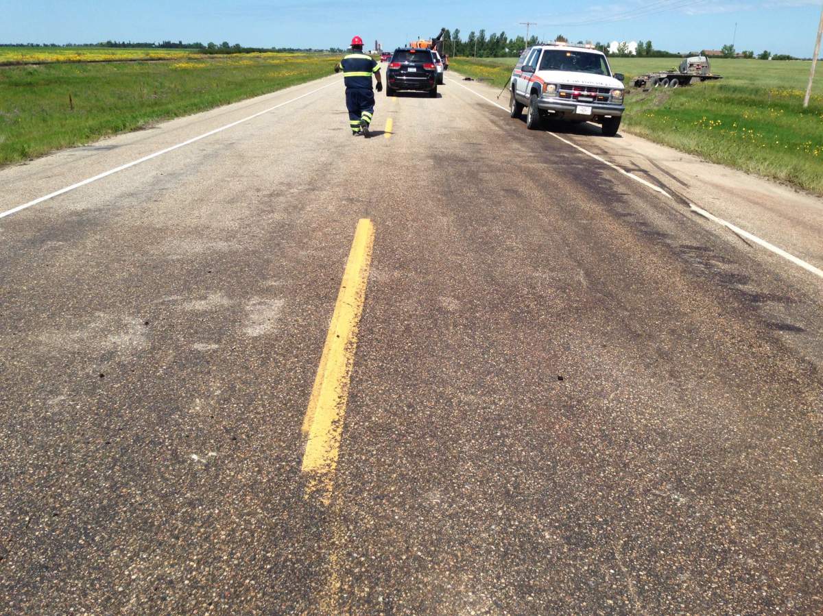 Crews on scene Sunday afternoon on Highway 39.