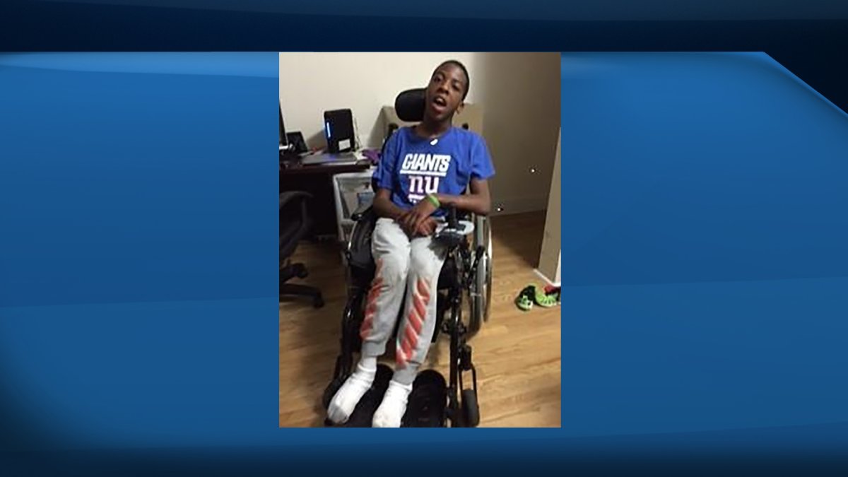 Courtney has been reunited with his wheelchair.