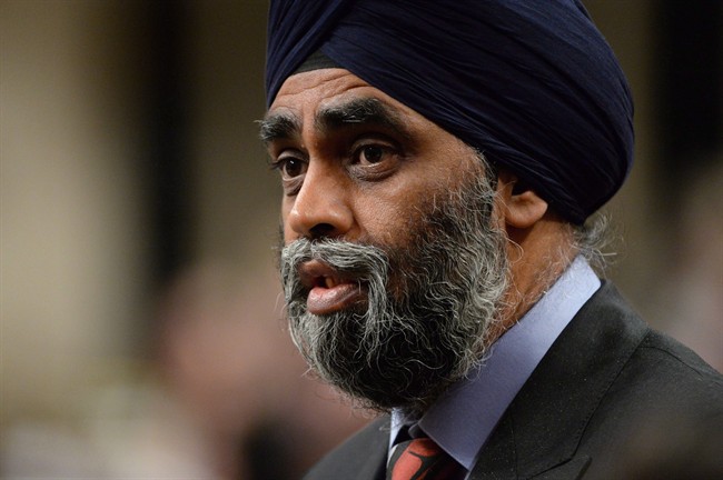 Defence Minister Harjit Sajjan answers a question during Question Period in the House of Commons in Ottawa on Thursday, June 9, 2016.