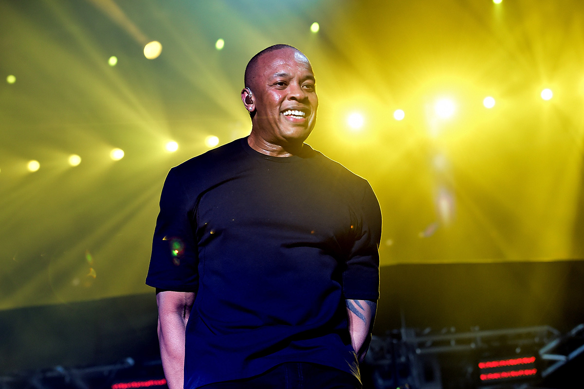 Dr. Dre  performs onstage during day 2 of the 2016 Coachella Valley Music & Arts Festival Weekend 2 at the Empire Polo Club on April 23, 2016 in Indio, California.