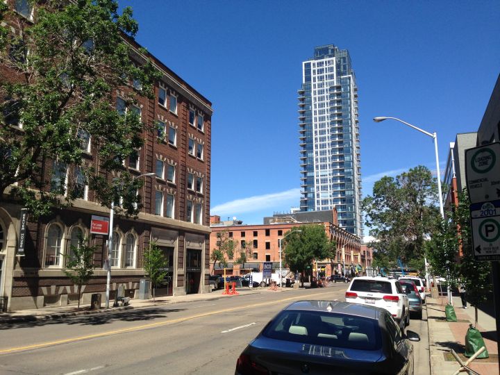 A look at 103 Street in downtown Edmonton.