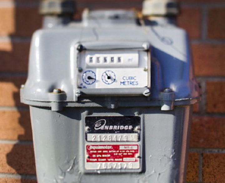An Enbridge Inc. gas meter is seen in this photo taken with a tilt-shift lens in Toronto, Ontario, Canada, on Friday, Oct. 28, 2011. 
