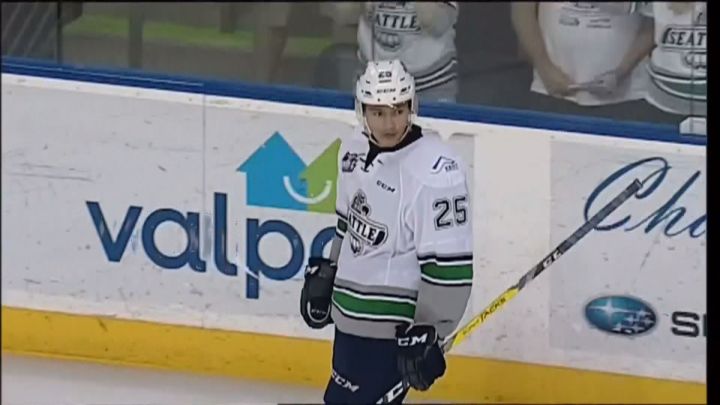 Ethan Bear, seen in a WHL game in May 2016, signed a three-year entry level contract with the Edmonton Oilers Saturday, July 2, 2016.