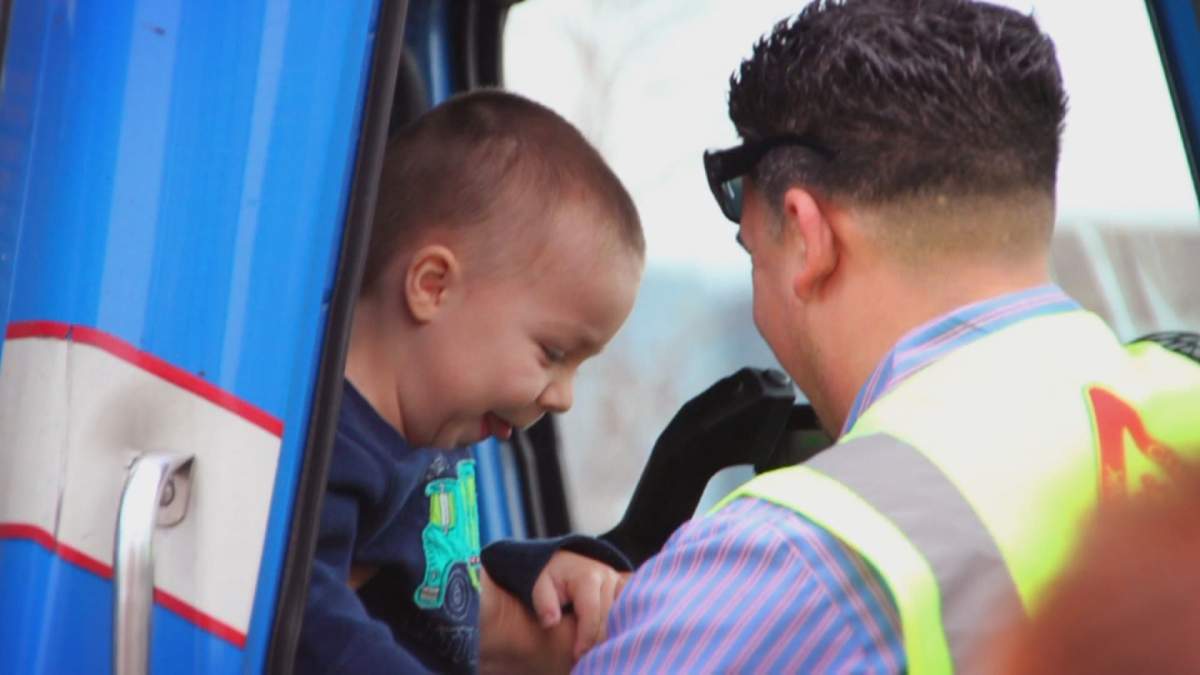 Make-A-Wish boy’s dream of being a garbage man comes true - image
