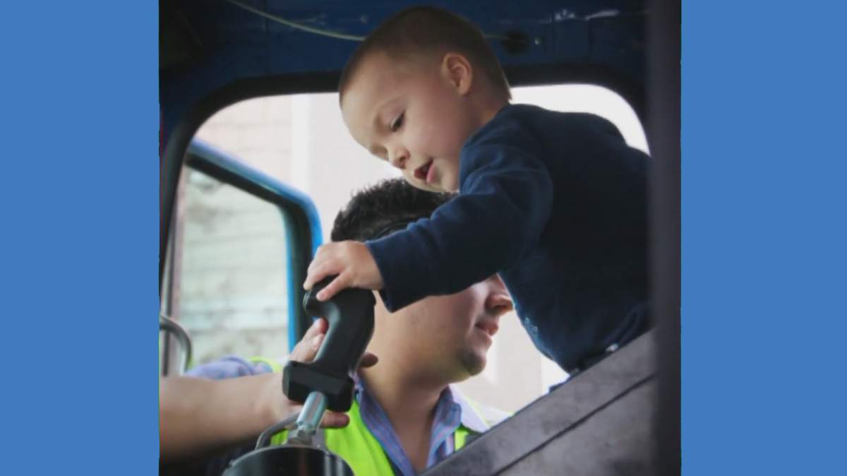 Make-A-Wish boy’s dream of being a garbage man comes true - image