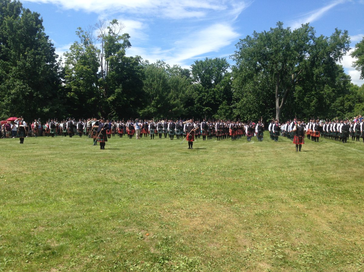 Opening Ceremony of 35th Annual NB Highland Games.