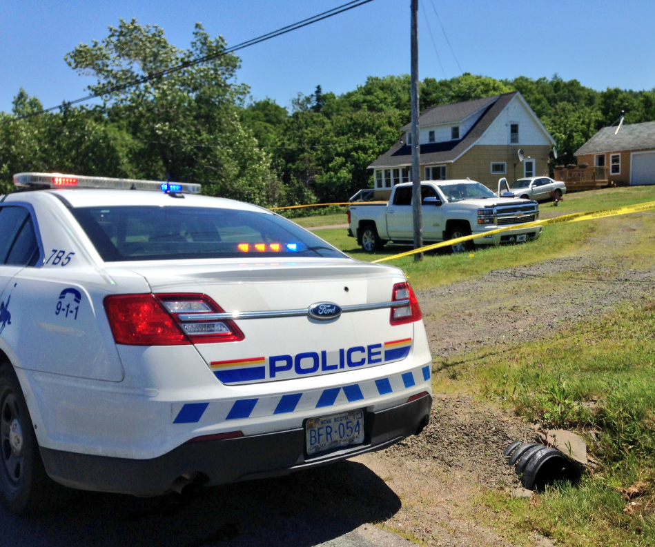 RCMP shot at an arson suspect after he reportedly drove at them in a threatening manner in Hillsburn Nova Scotia. 