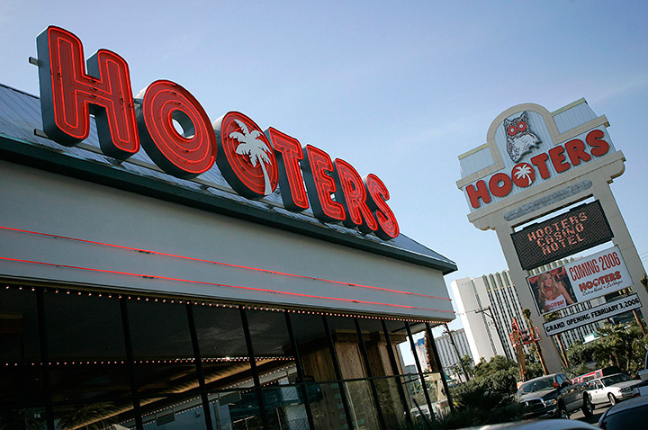 This Feb. 1, 2006 file photo Hooters hotel-casino, located one block from the Las Vegas Strip, is seen in Las Vegas.