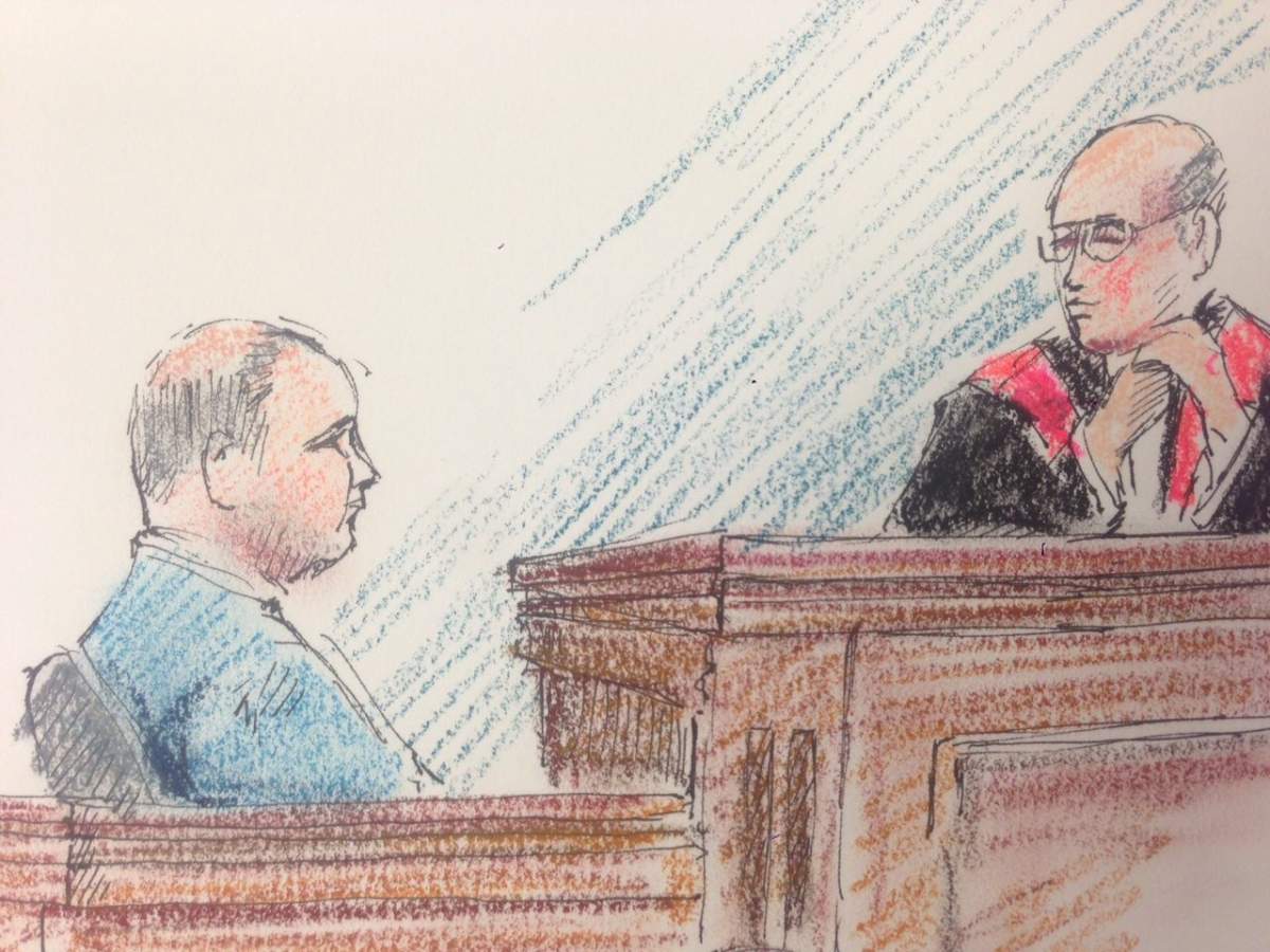 Jeremy Giesbrecht took the stand briefly Thursday morning before the judge halted trial until August.