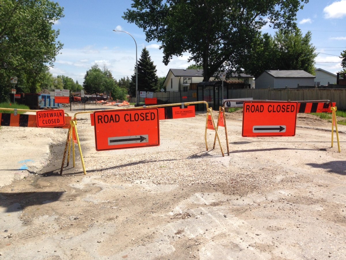 Road construction underway in Winnipeg - image