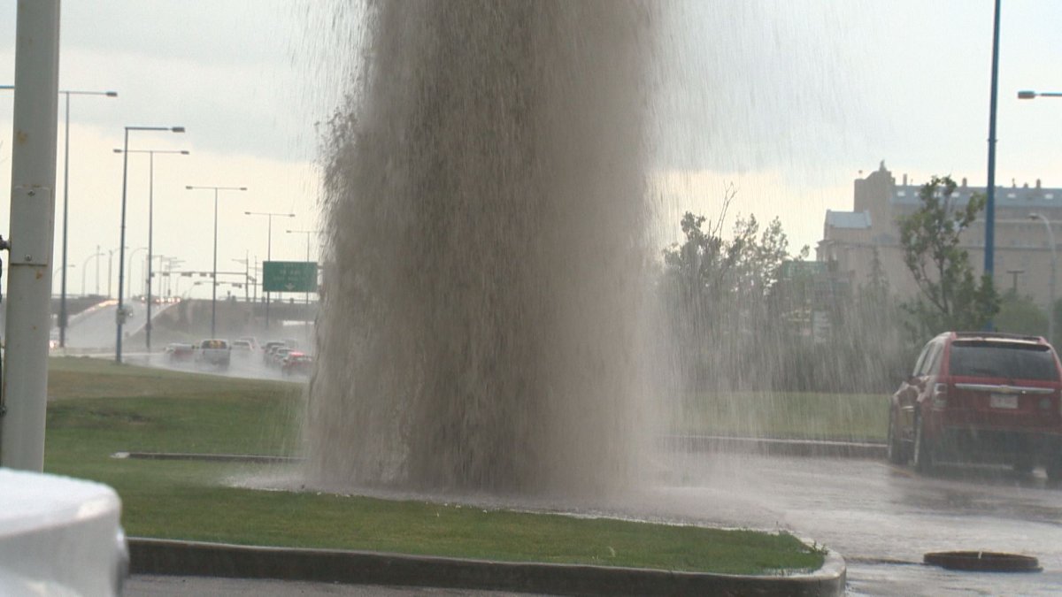 Edmonton streets flooded as city battered by rain during thunderstorm ...