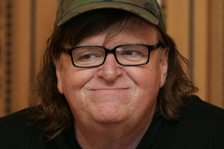 Filmmaker Michael Moore attends a photo call in London on June 9, 2016.  