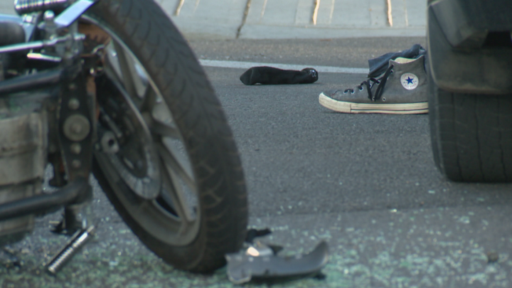 A 39-year-old man is dead after his motorcycle crashed with an SUV Sunday evening.

