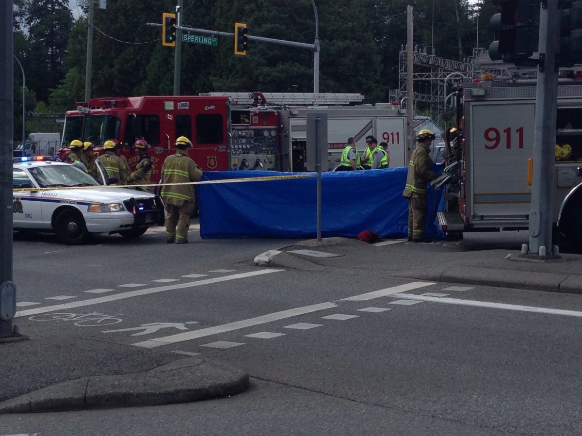 Burnaby RCMP are investigating a fatal crash on Lougheed Highway.