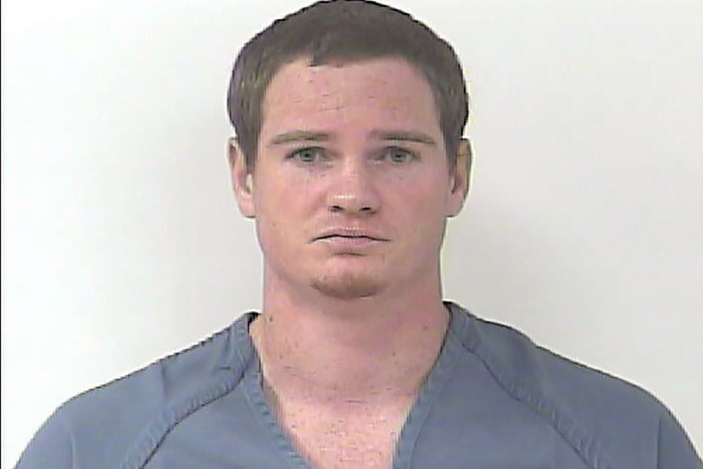 In this undated police photo provided by the St. Lucie County Sheriff's Office, Taylor Anthony Mazzanti is shown.  