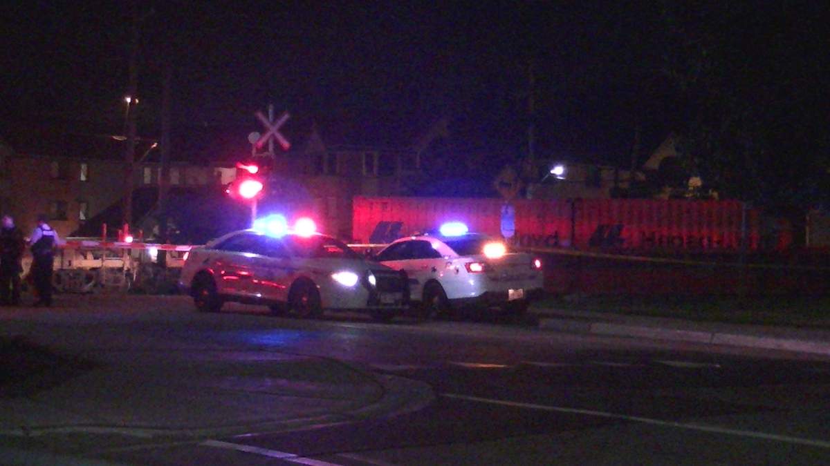 RCMP respond to a fatal trail collision at a Moncton railway crossing.