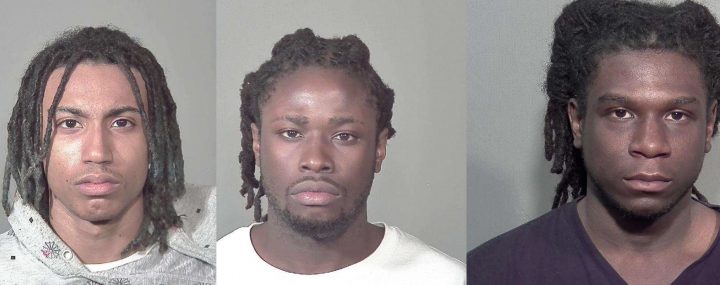 Nadgee Mollenthiel (left), Rony Gustelia (middle), Robertson Cynsurin (right), are accused of prostituting minors across Canada.