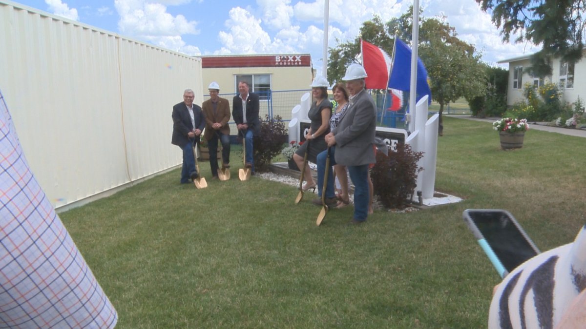 Groundbreaking ceremony for the new seniors lodge to be built in Pincher Creek, Alta.