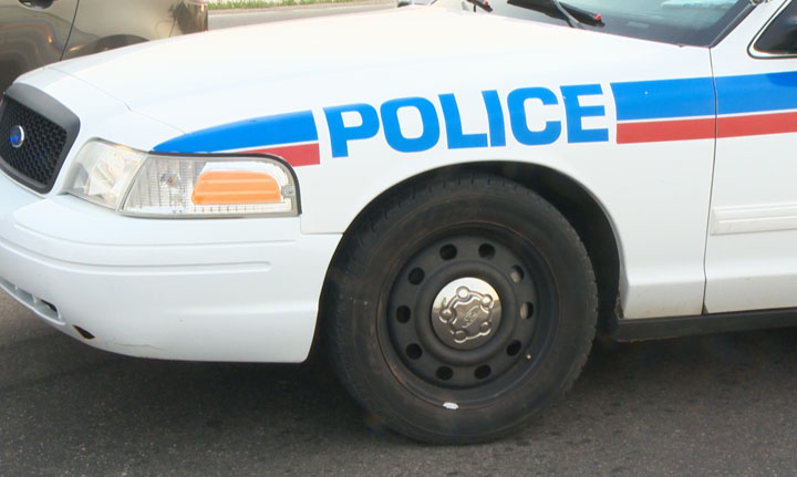 Police say a man popped the trunk of a vehicle with a sawed-off shotgun inside before fleeing from an officer in Saskatoon.