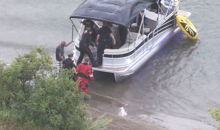According to Saskatoon police, a 21-year-old jumper was brought to shore by some Good Samaritans on Saturday afternoon.