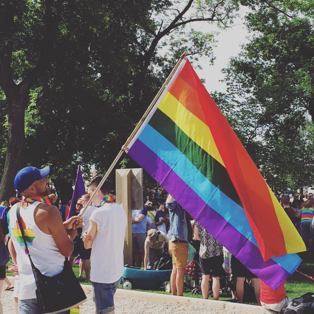 Thousands turned up for Steinbach's first Pride event.
