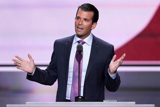 Donald Trump, Jr., son of Republican Presidential Candidate Donald Trump, made a joke referring to a gas chamber.