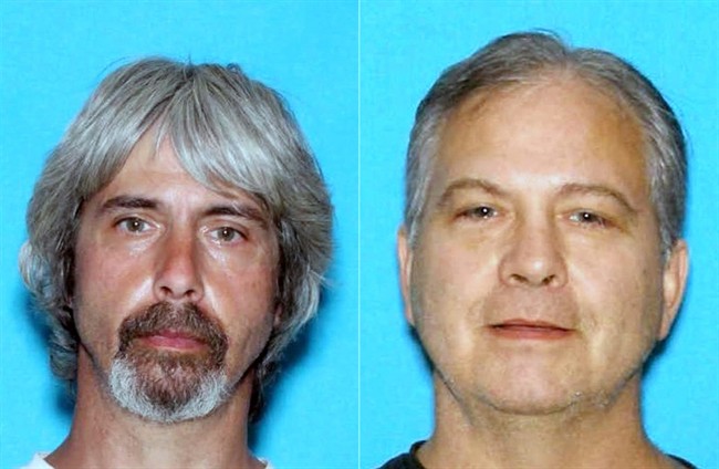 These undated booking photos provided by the Snohomish County Sheriff Office show brothers Tony Reed, left and John Reed, right.